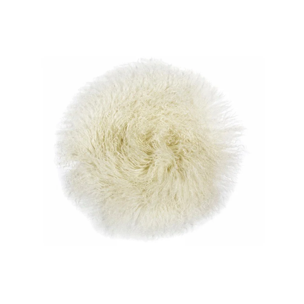 Bílý kožešinový podsedák Arctic Fur Tibetan, 35 x 35 cm v:921884