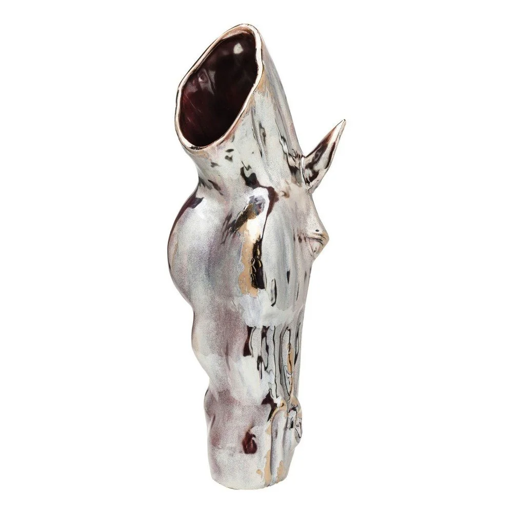Váza ve stříbrné barvě Kare Design Horse Head, 40 cm v:926566