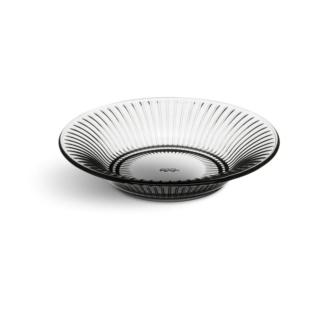 Šedý skleněný talíř Kähler Design Hammershoi Glassplate, ⌀ 17 cm v:1301876