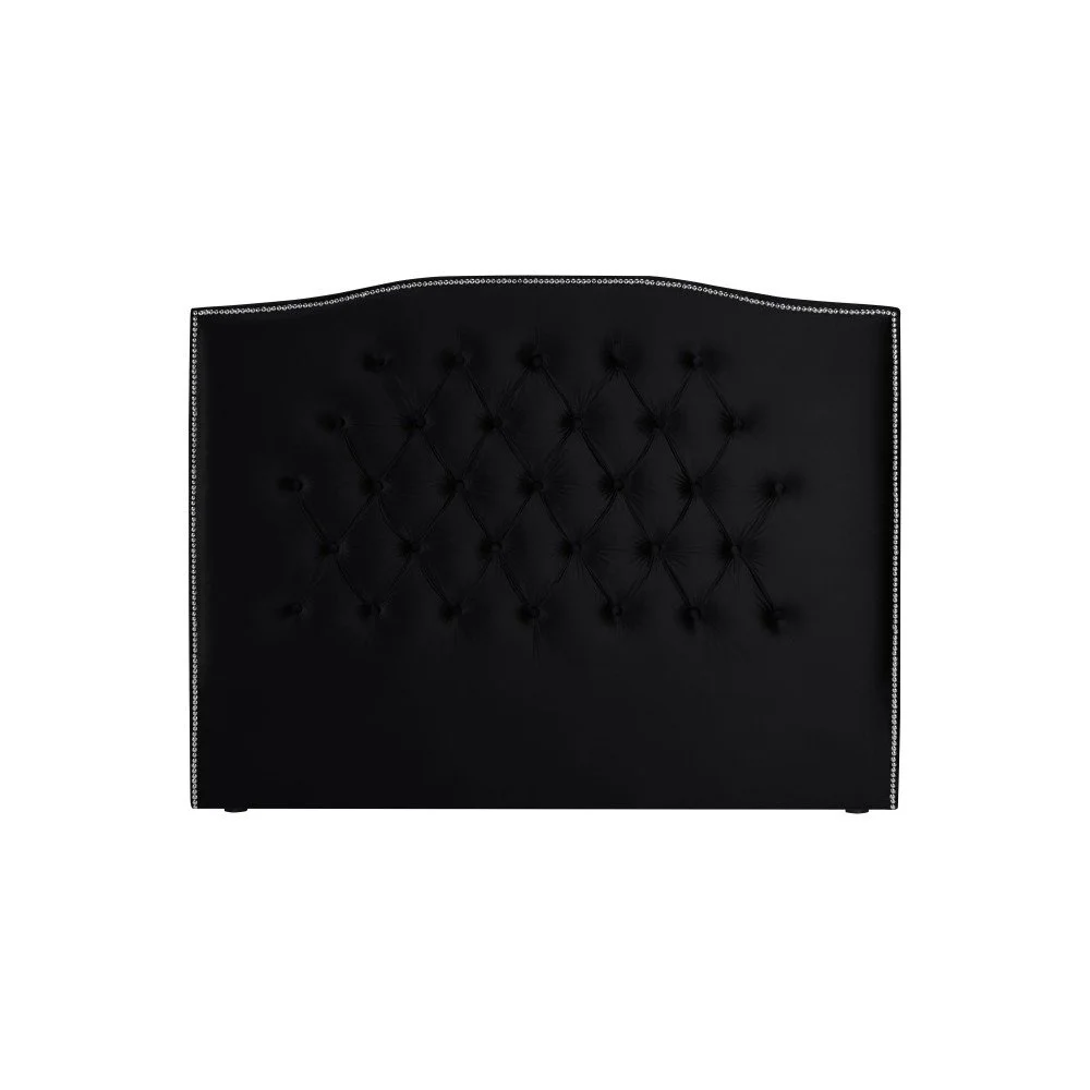Černé čelo postele Mazzini Sofas Cloves, 200 x 120 cm v:1082978