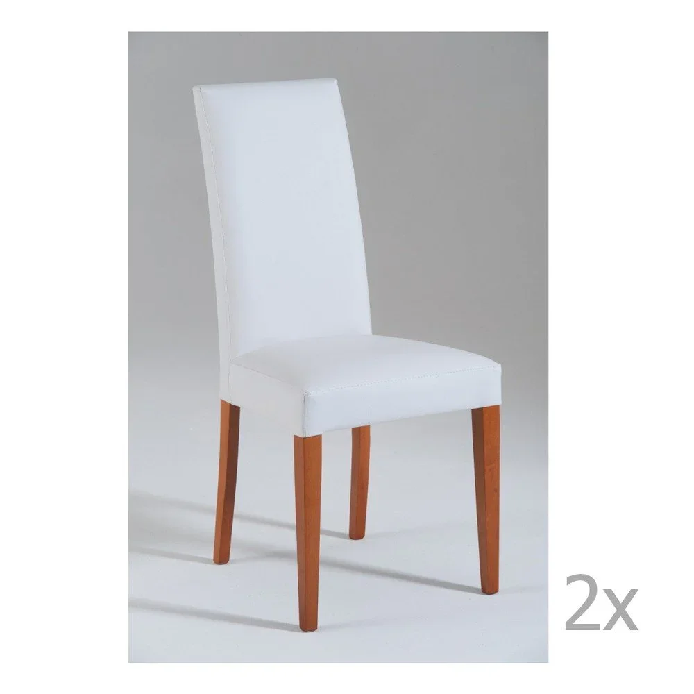 Sada 2 bílých jídelních židlí Castagnetti Tempi v:847946
