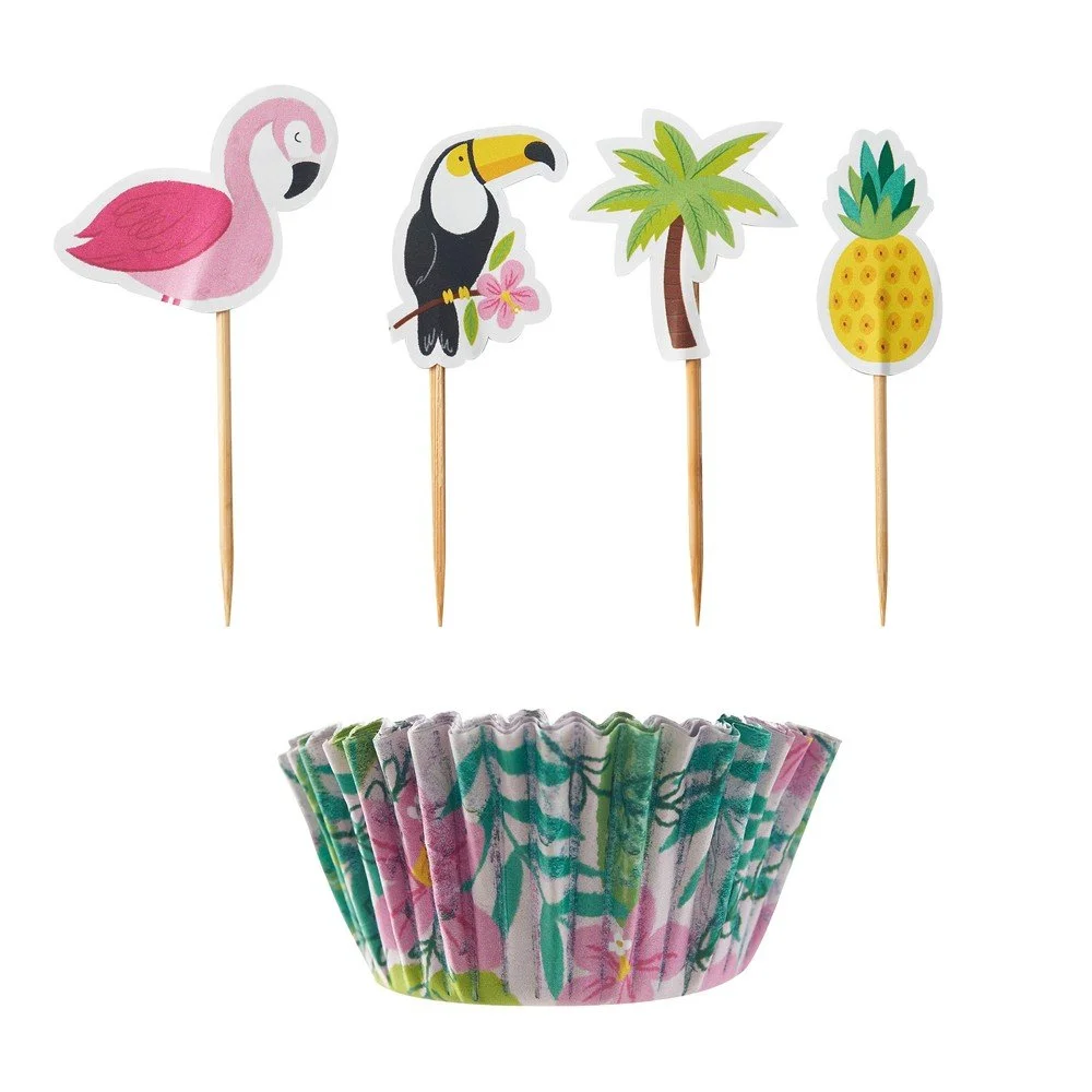 Set papírových košíčků a zápichů na cupcaky Mason Cash Tropical v:1284352