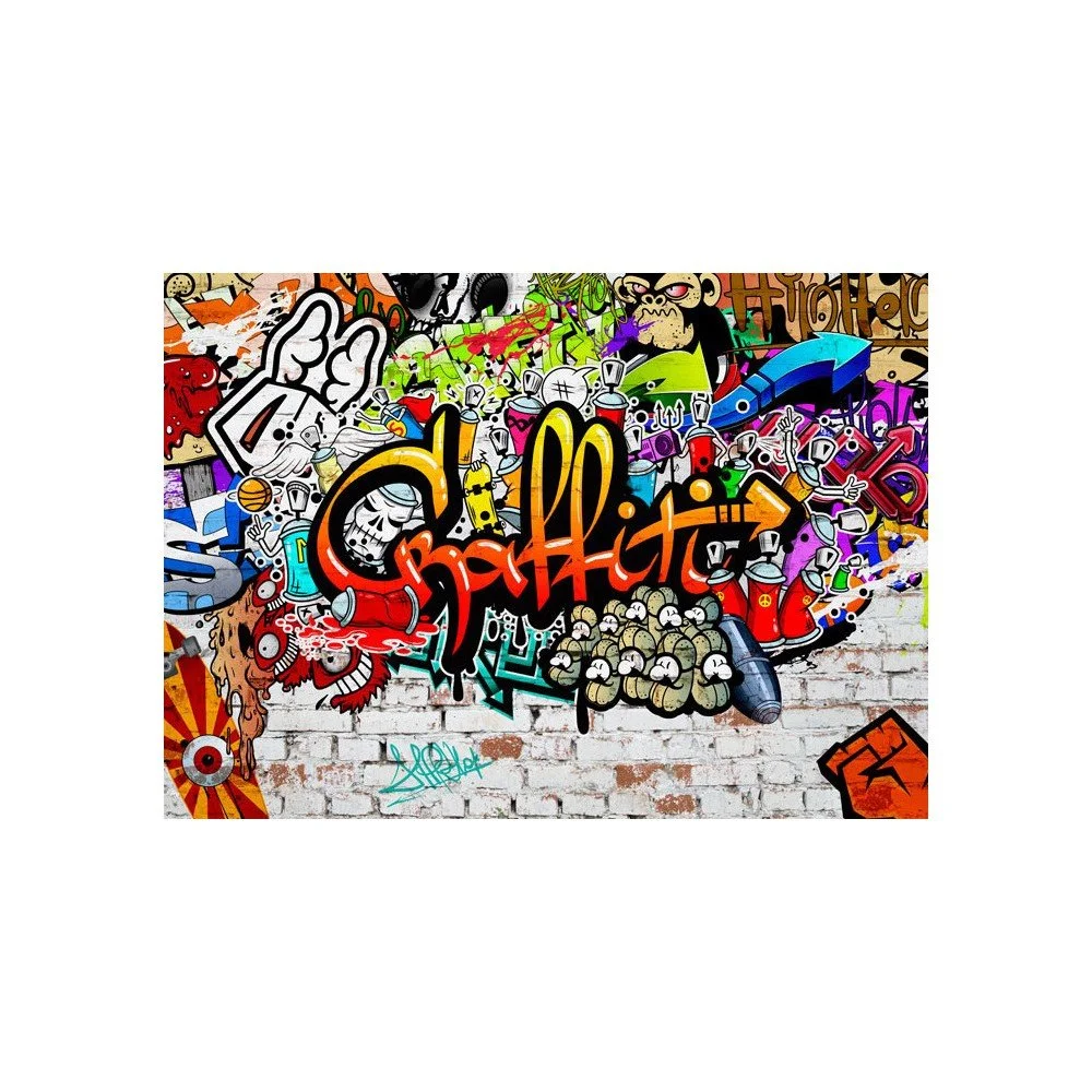 Velkoformátová tapeta Bimago Colourful Graffiti, 300 x 210 cm v:845436
