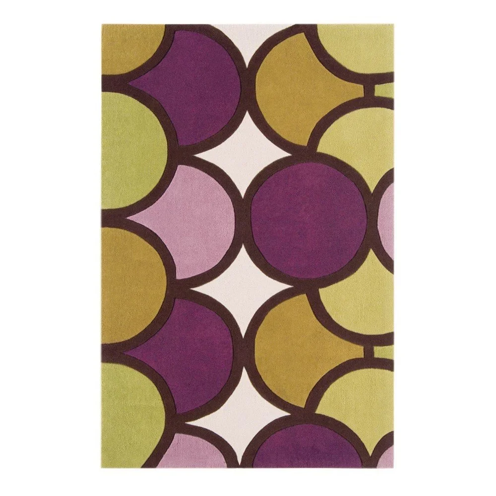 Zelenofialový koberec Asiatic Carpets Harlequin Waves, 150 x 90 cm v:884372