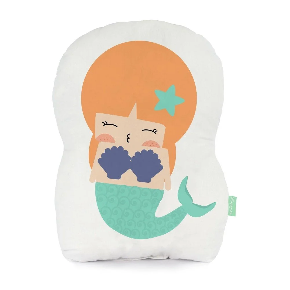 Polštářek z čisté bavlny Happynois Mermaid, 40 x 30 cm v:932458