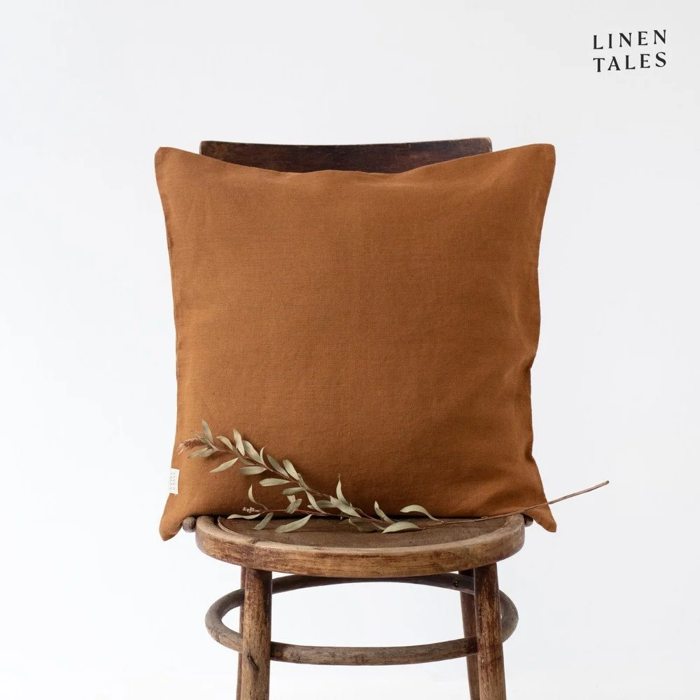 Lněný povlak na polštář 40x60 cm Hazelnut – Linen Tales v:1537872