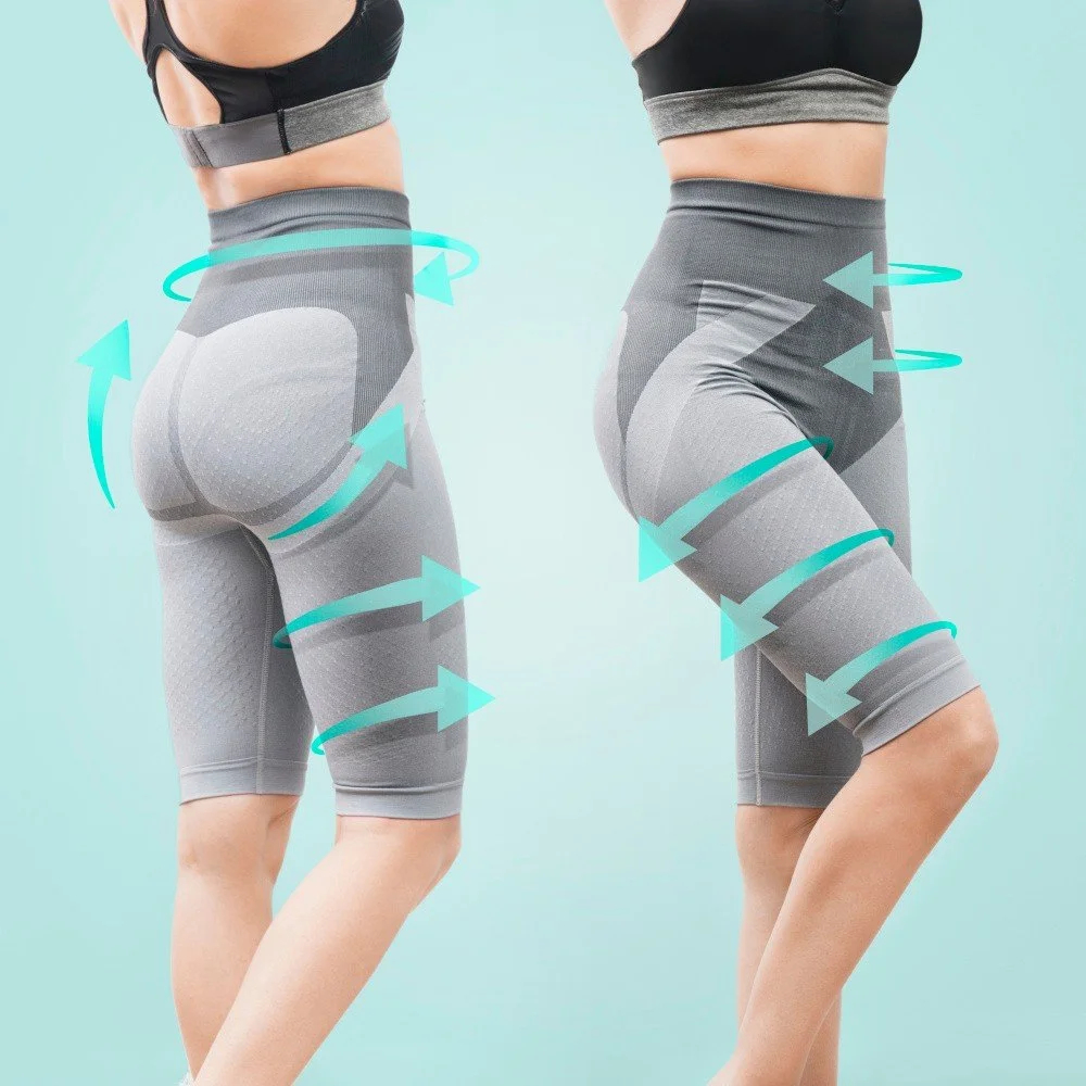 Dámské stahovací legínové kraťasy InnovaGoods Turmalina Shorts, velikost XL v:1226124