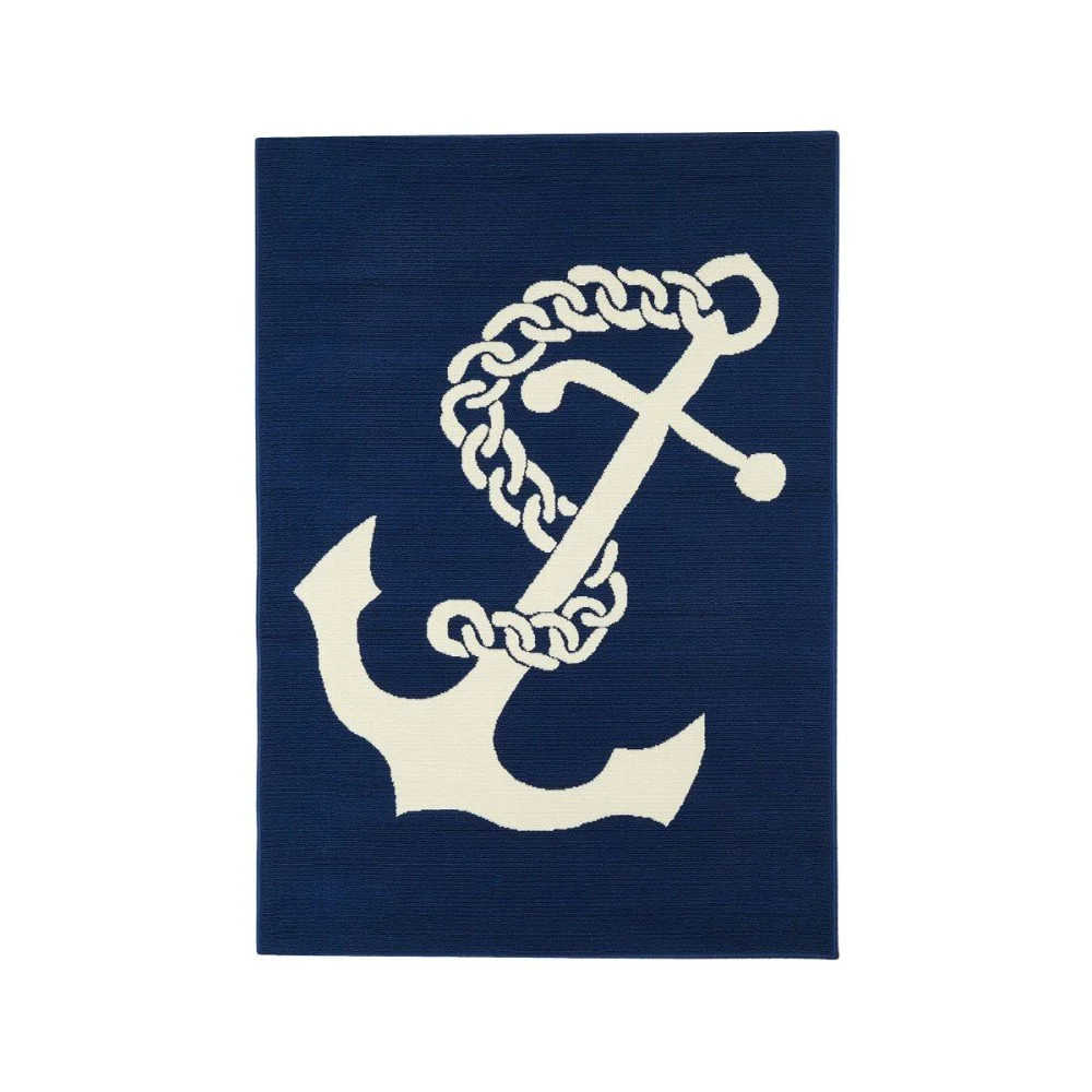 Tmavě modrý venkovní koberec Floorita Anchor, 160 x 230 cm v:763824