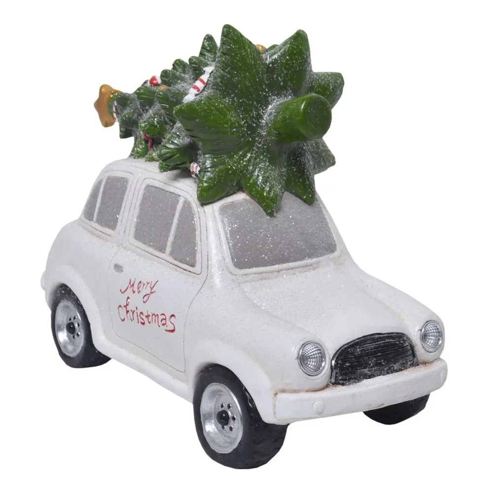 Bílá keramická dekorativní soška Ewax Voiture v:1130488