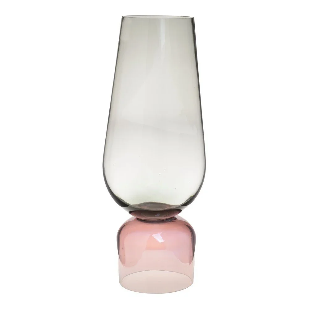 Růžovo-zelená skleněná váza InArt Fragile, výška 48 cm v:1352167