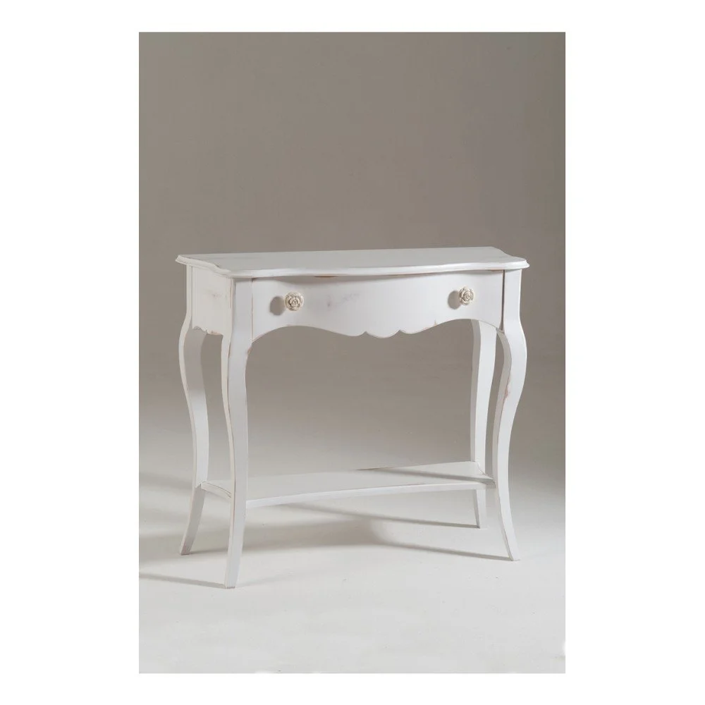 Bílý dřevěný konzolový stolek Castagnetti Sheila v:847984