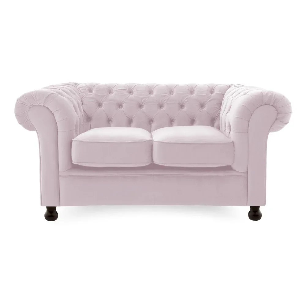 Světle fialová dvoumístná pohovka Vivonita Chesterfield v:1084542