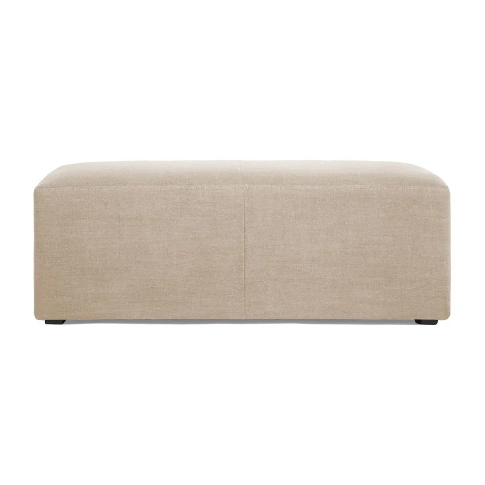 Puf v přírodní barvě Vivonita Grace Linen, 122 x 46 cm v:1099044