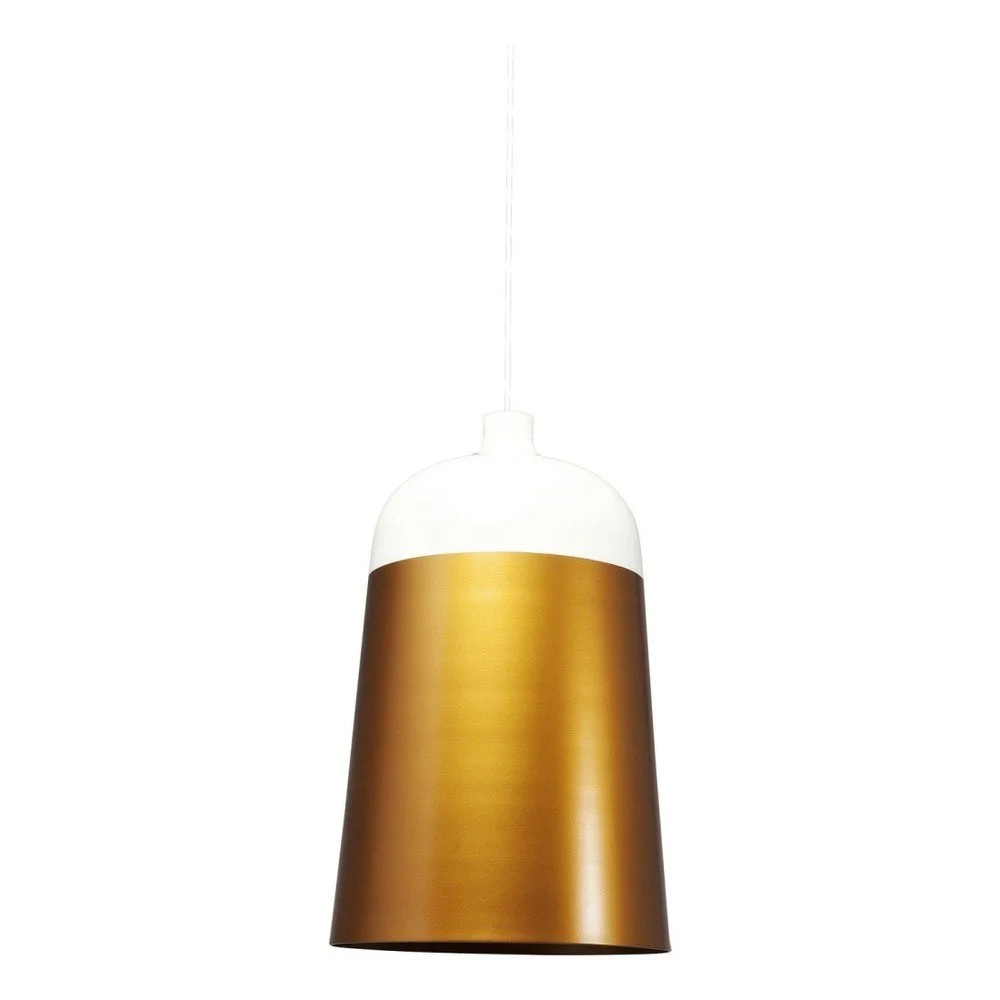 Bílé stropní svítidlo s detaily ve zlaté barvě Kare Design La Oila, ⌀ 33 cm v:926496