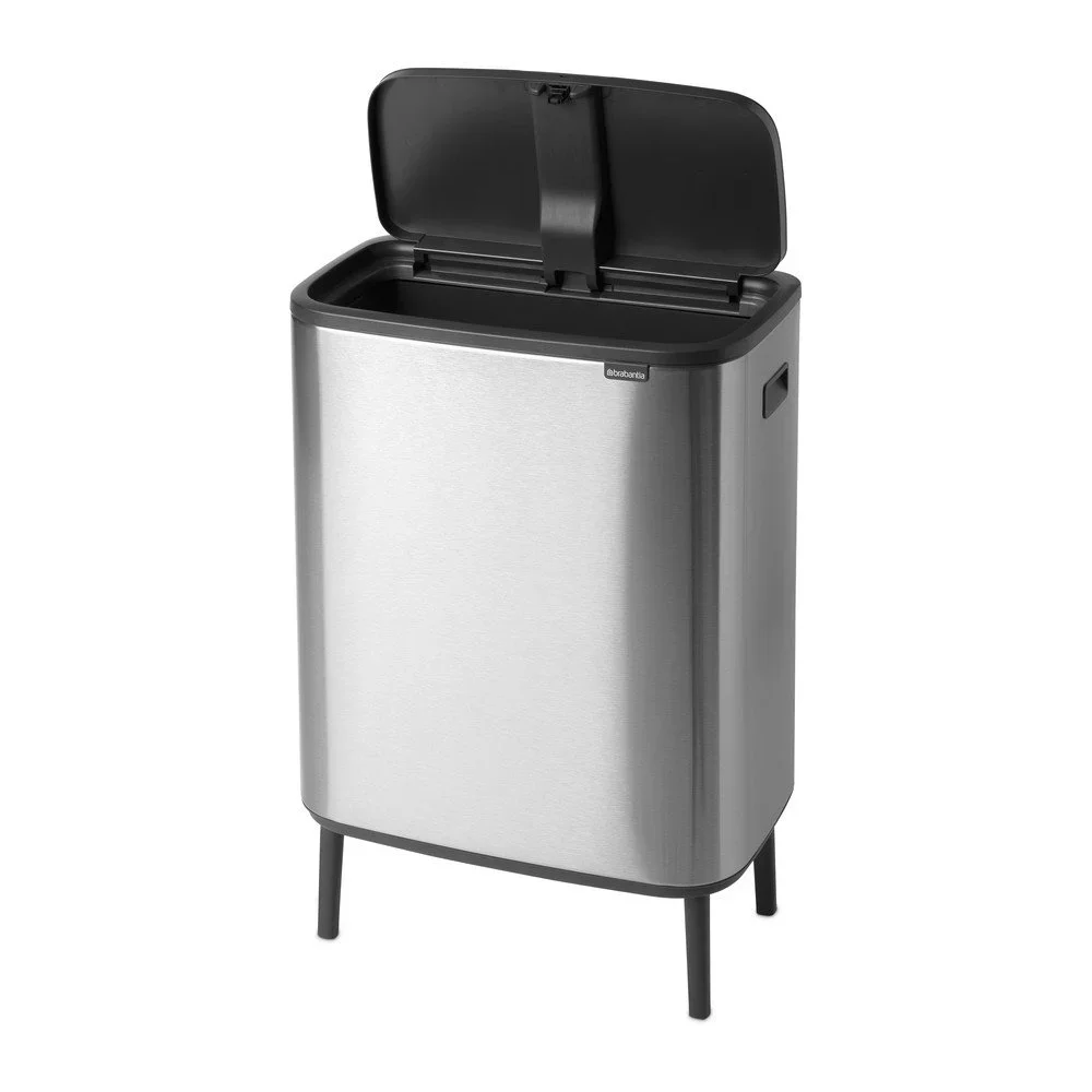 Dotykový ocelový odpadkový koš v matně stříbrné barvě 60 l Bo Touch Bin Hi – Brabantia v:1695956