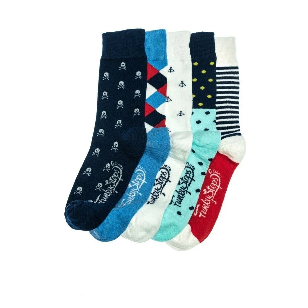 Sada 5 párů unisex ponožek Funky Steps Lee, velikost 39/45 v:927762