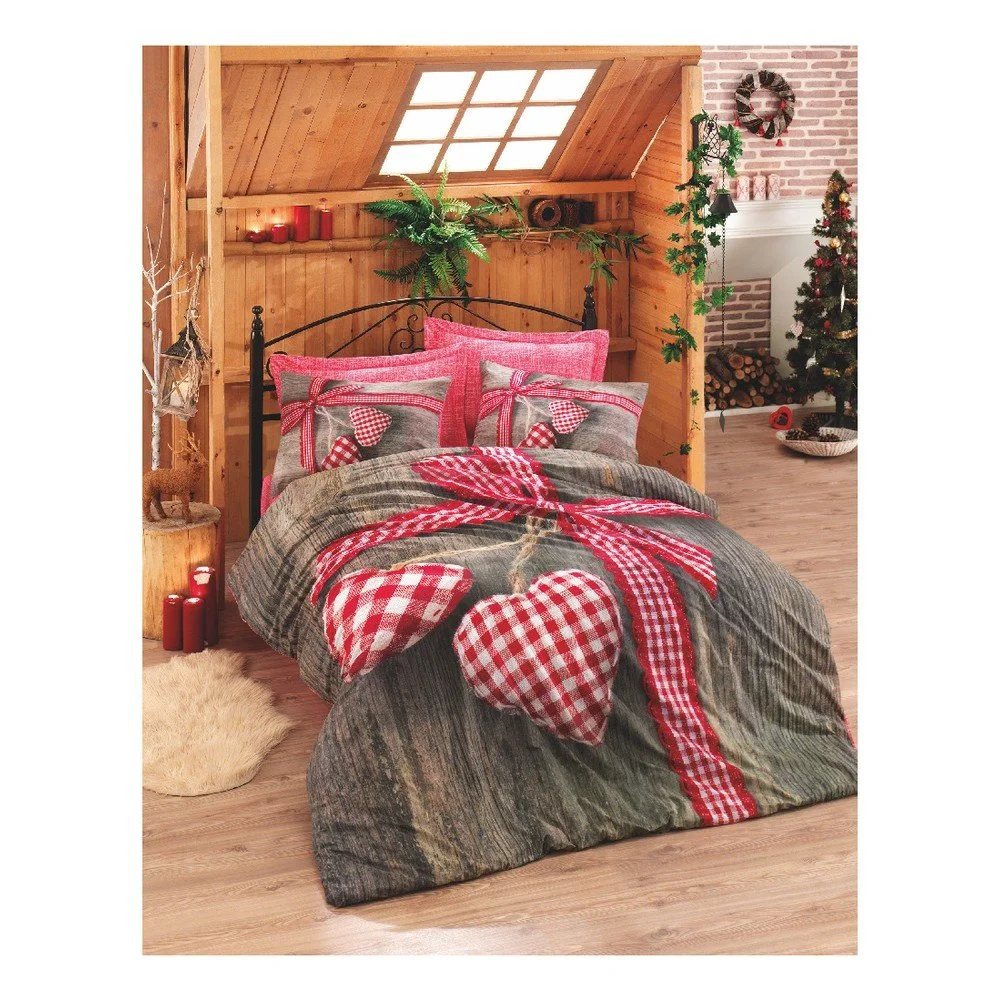 Set bavlněného povlečení na jednolůžko Hearts, 200 x 220 cm v:1139112