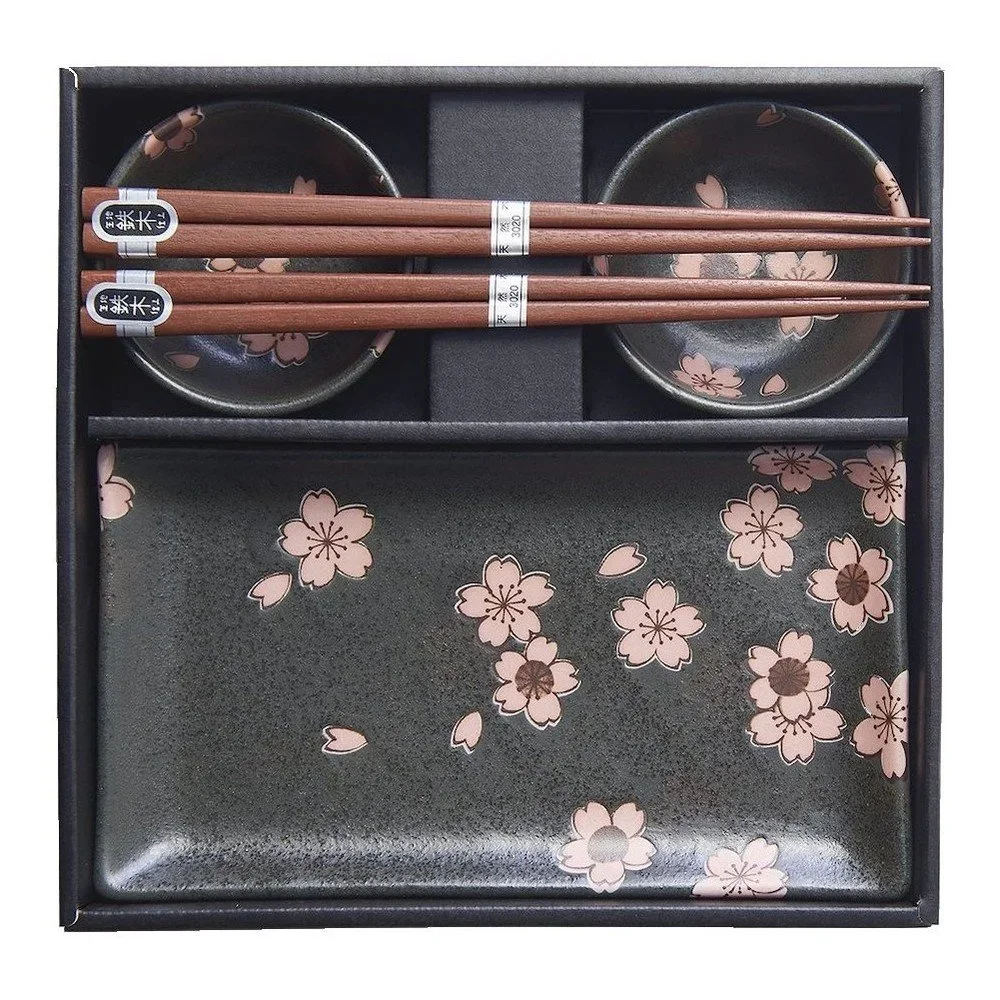 6dílný set šedého keramického nádobí na sushi MIJ Sakura v:1434209