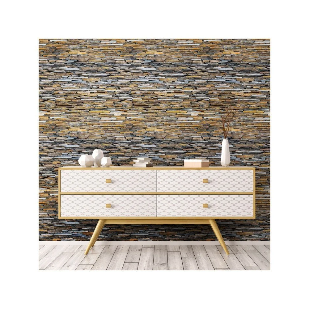 Nástěnná samolepka Ambiance Wall Materials Veneer of The Cevenes, 40 x 40 cm v:1181730