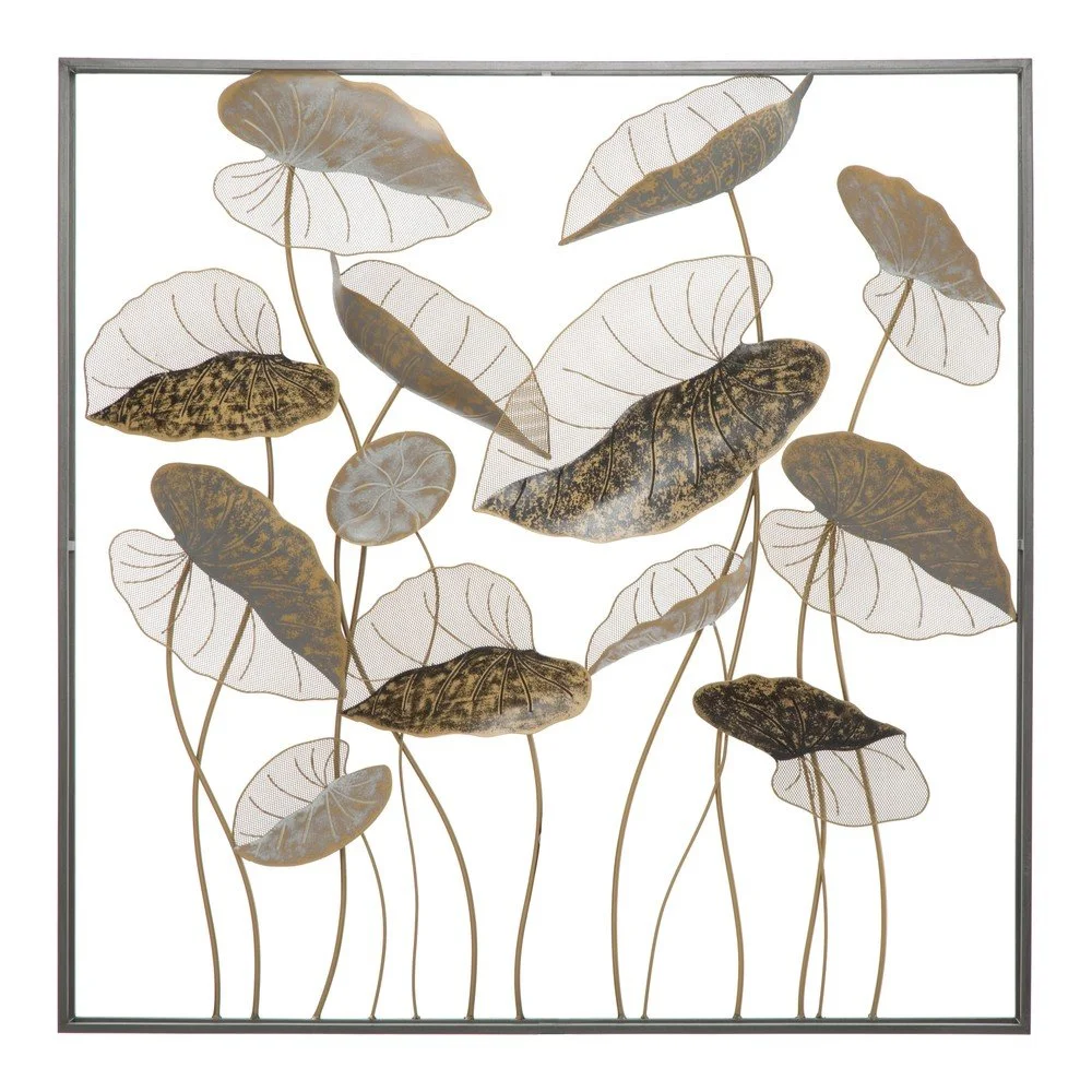 Nástěnná kovová dekorace Mauro Ferretti Lotus, 100 x 100 cm v:1319544