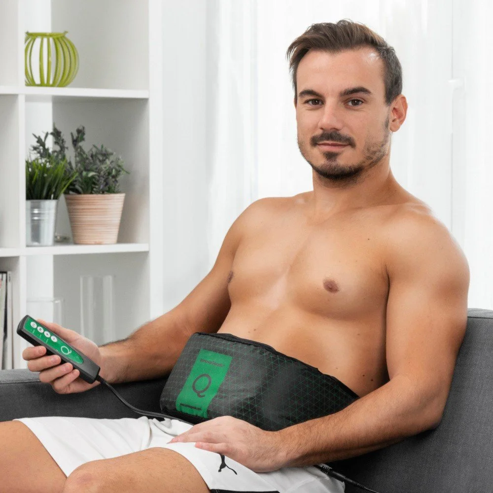 Černý vibrační pás InnovaGoods Abdo Q v:1226160