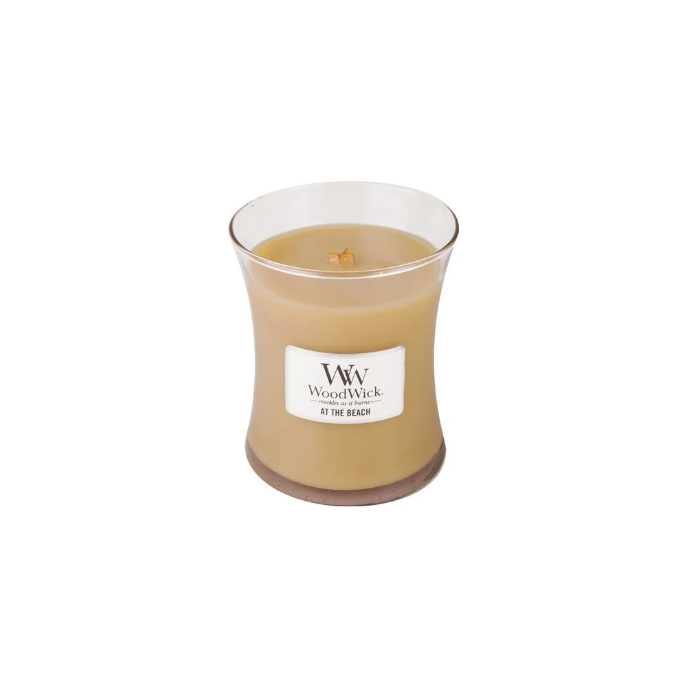 Svíčka s vůní tropických citrusů a kokosu WoodWick Na pláži, doba hoření 60 hodin v:709806