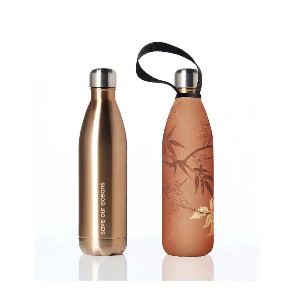 Cestovní termolahev s obalem BBBYO Gold Bamboo, 750 ml v:1351289