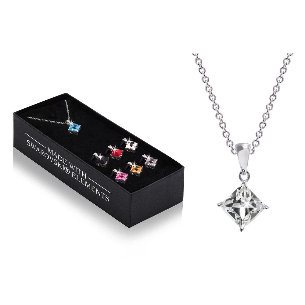 Náhrdelník se 7 přívěsky se Swarovski krystaly GemSeller Viva v:713688