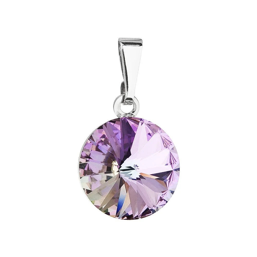 Fialový přívěsek se Swarovski krystalem Je Veux Ranro, 20 mm v:1152184