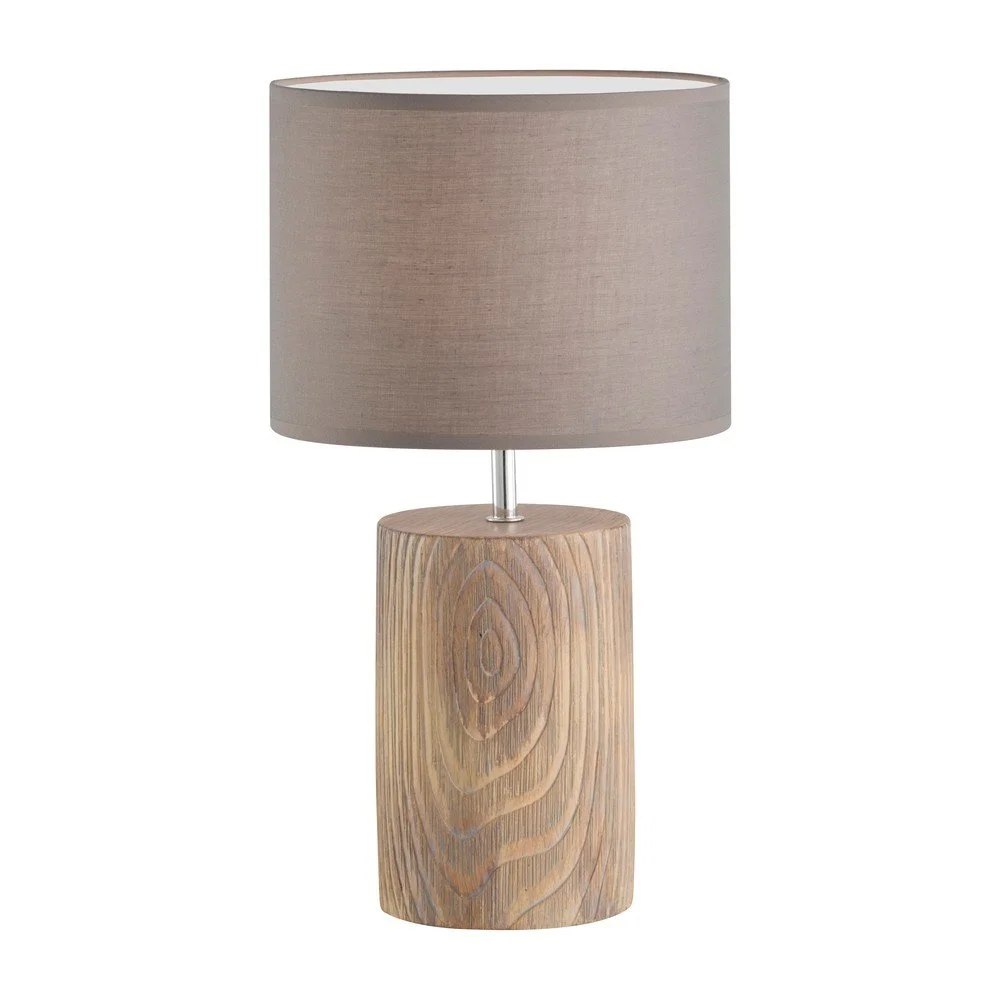 Hnědá stolní lampa Fischer & Honsel Malik, výška 43 cm v:1386145