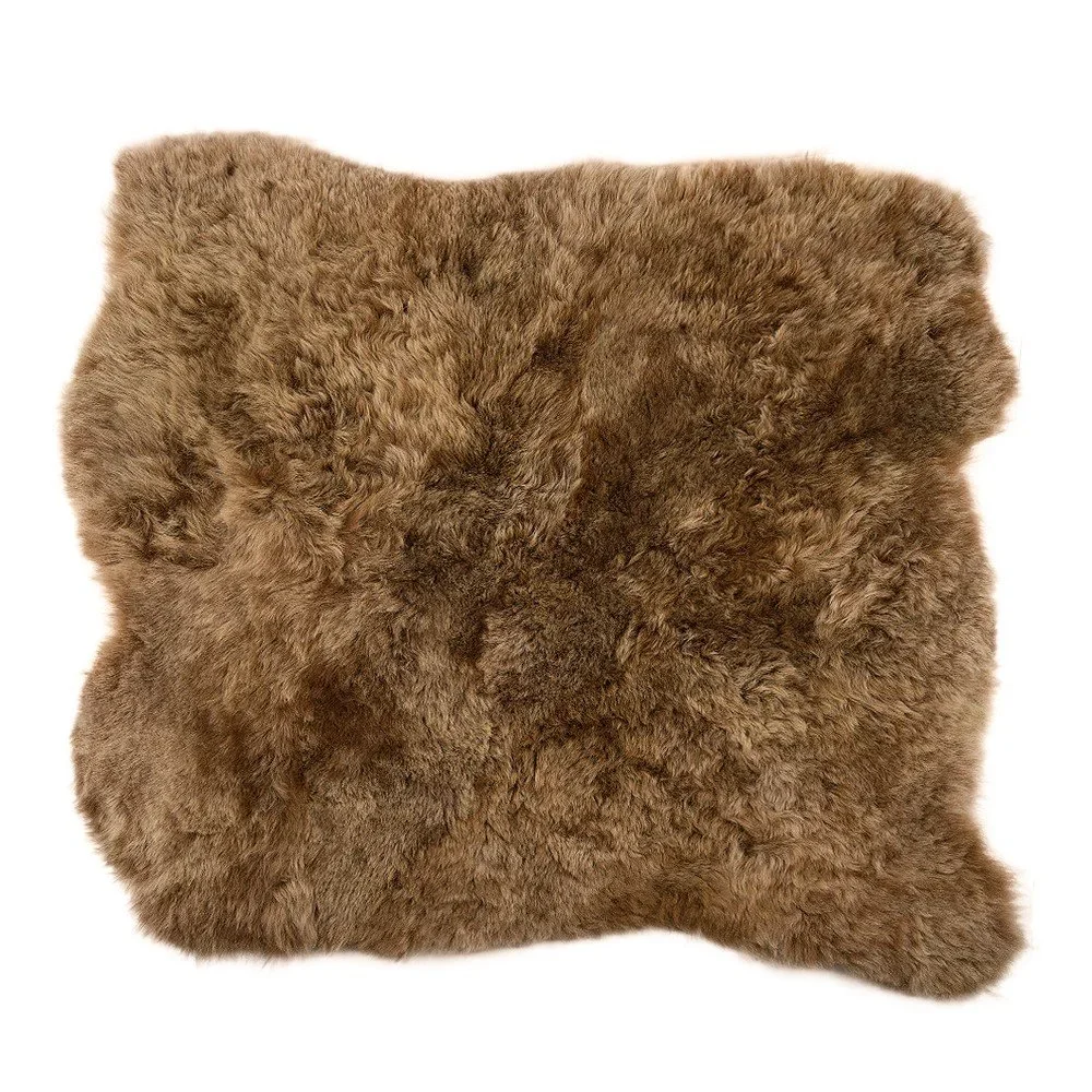 Hnědý kožešinový koberec s krátkým chlupem Arctic Fur Busta, 90 x 80 cm v:921790
