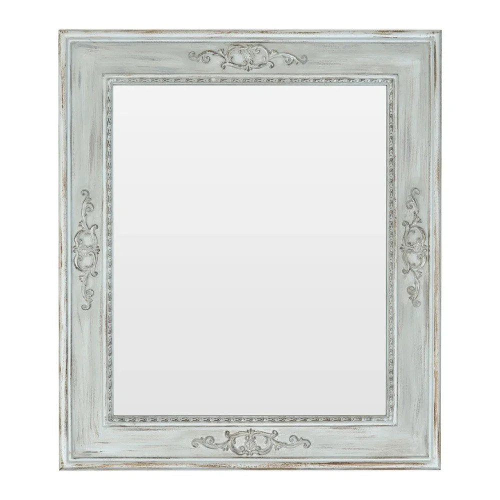 Nástěnné zrcadlo s rámem ve bílé barvě Premier Housewares Subtle v:1056636