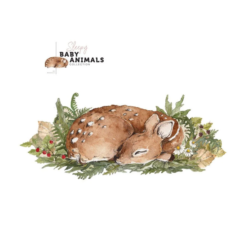 Nástěnná samolepka Dekornik My Little Wild Deer, 150 x 65 cm v:1166202