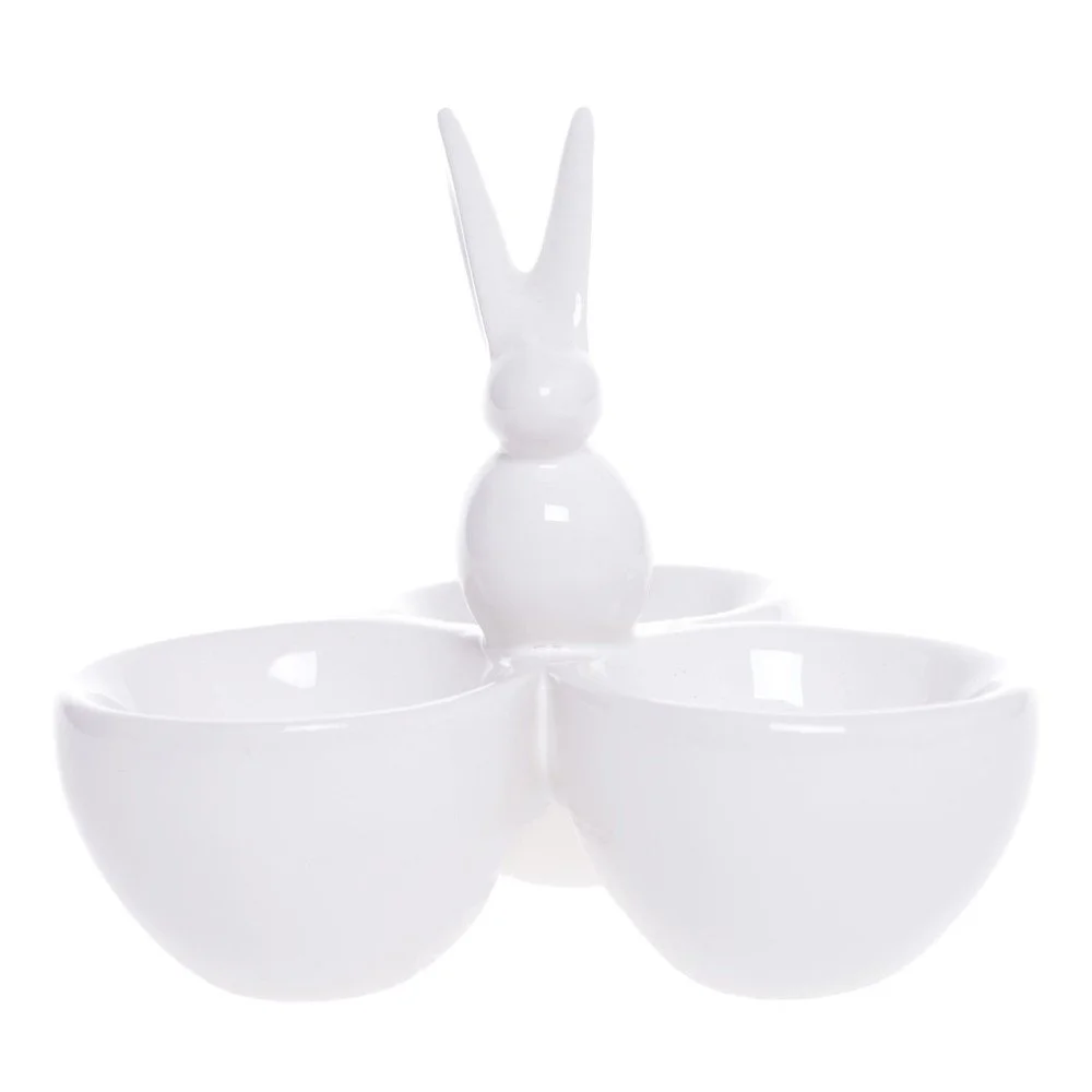 Bílý keramický tác na vajíčka Ewax Pearl, ⌀ 11 cm v:1000792
