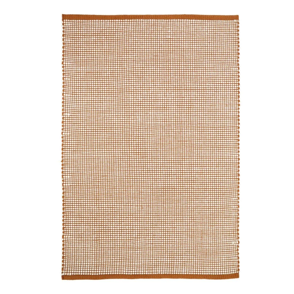Oranžový koberec s podílem vlny 170x110 cm Bergen v:1456006