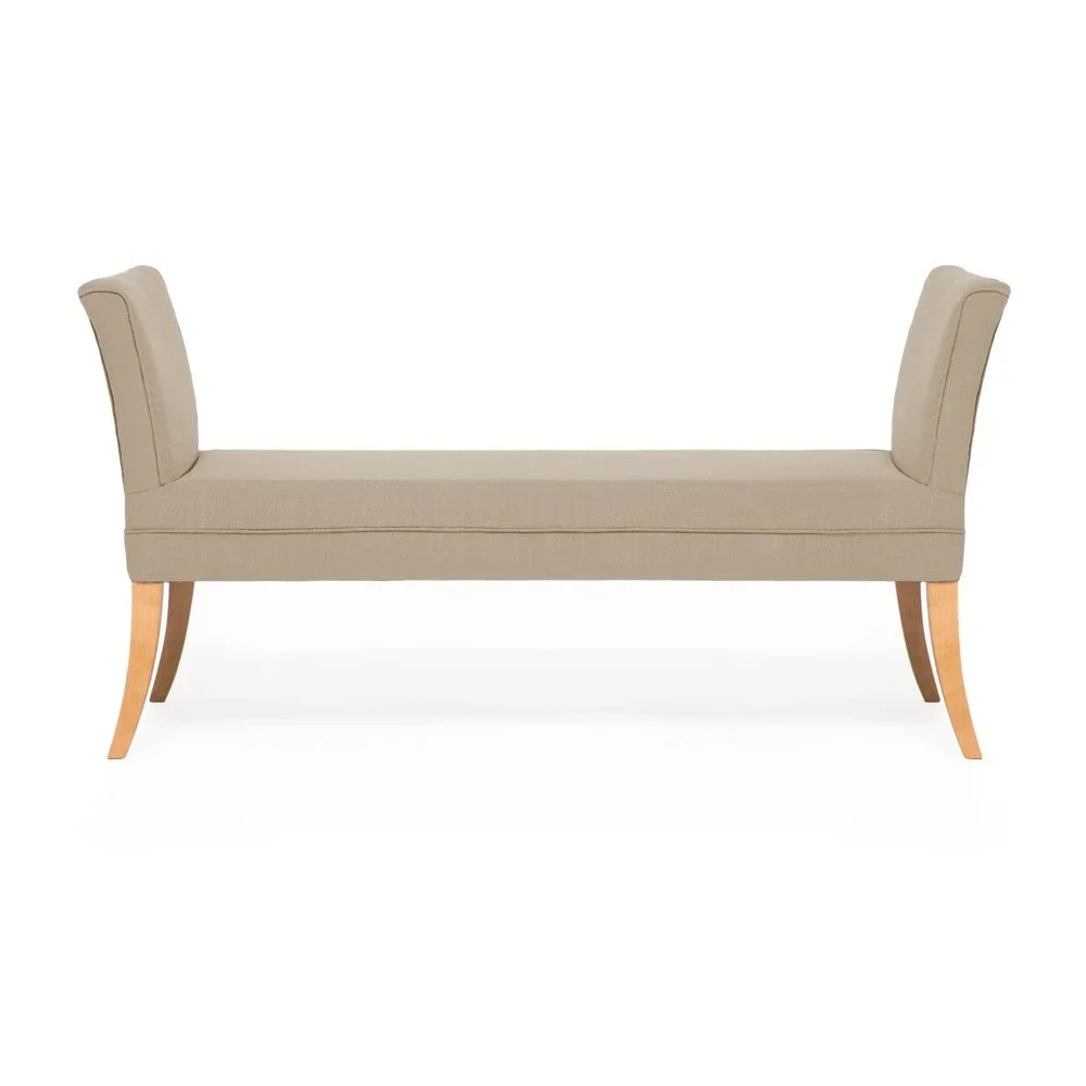 Lavice v přírodní barvě Vivonita Selma Linen, 130 x 67 cm v:1099058