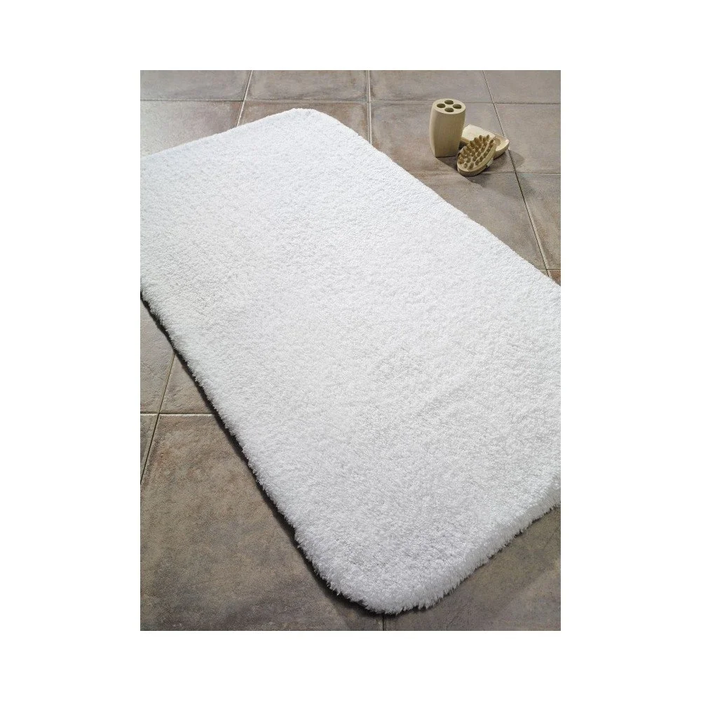 Bílá předložka do koupelny Confetti Bathmats Organic 1500, 60 x 100 cm v:826860