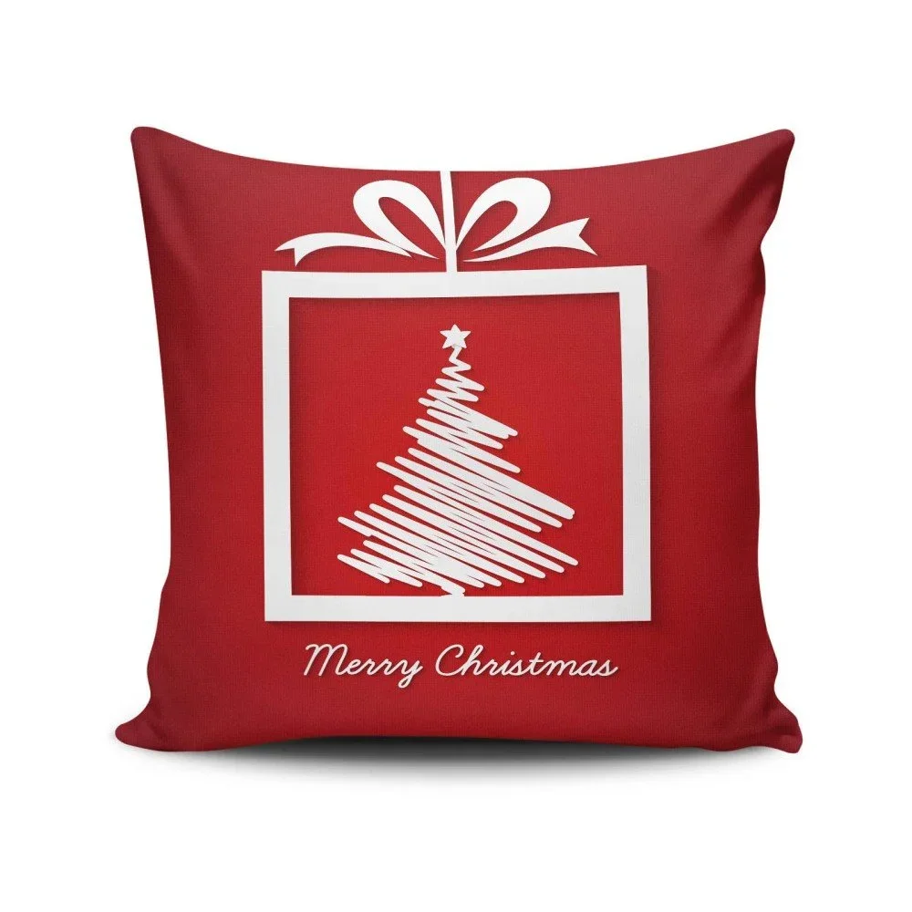 Červený polštář Merry Christmas, 45 x 45 cm v:1154538 Červený polštář Merry Christmas, 45 x 45 cm v:1154538