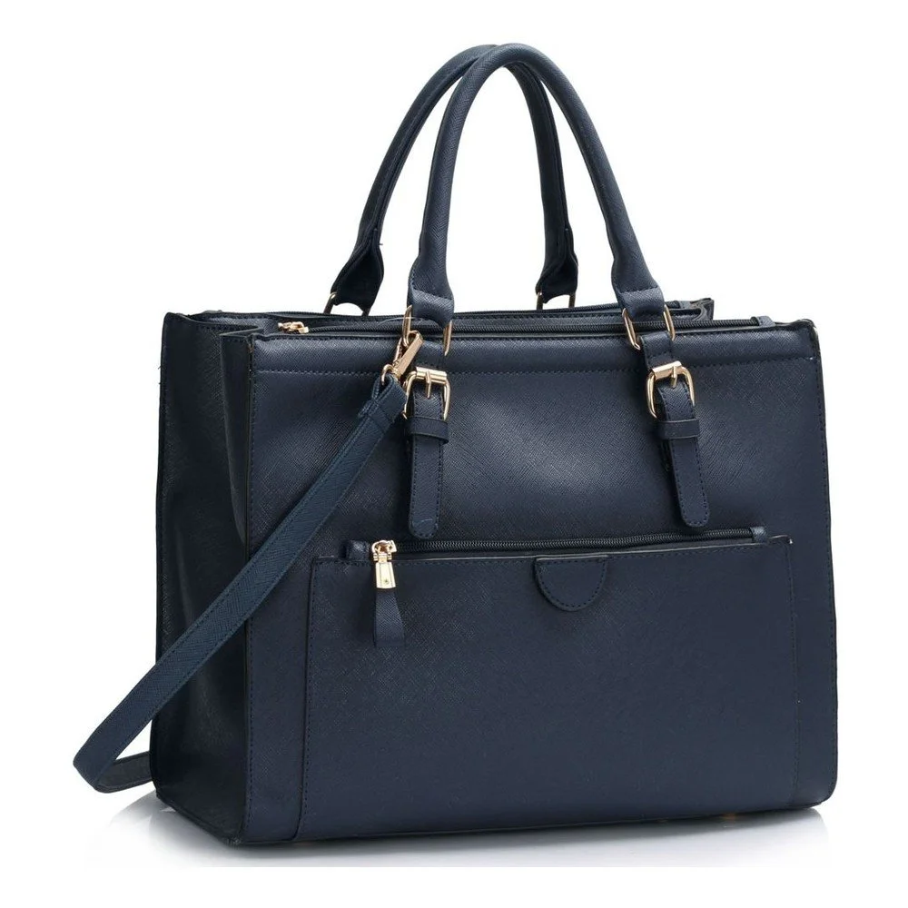 Tmavě modrá kabelka L&S Bags Poissy v:773454