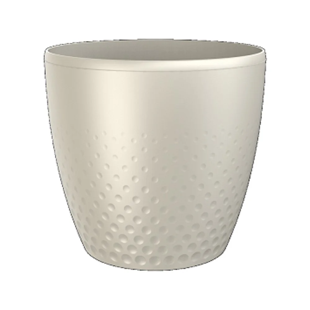Perleťově bílý květináč Plastia Perla, ø 31,5 cm v:1145452