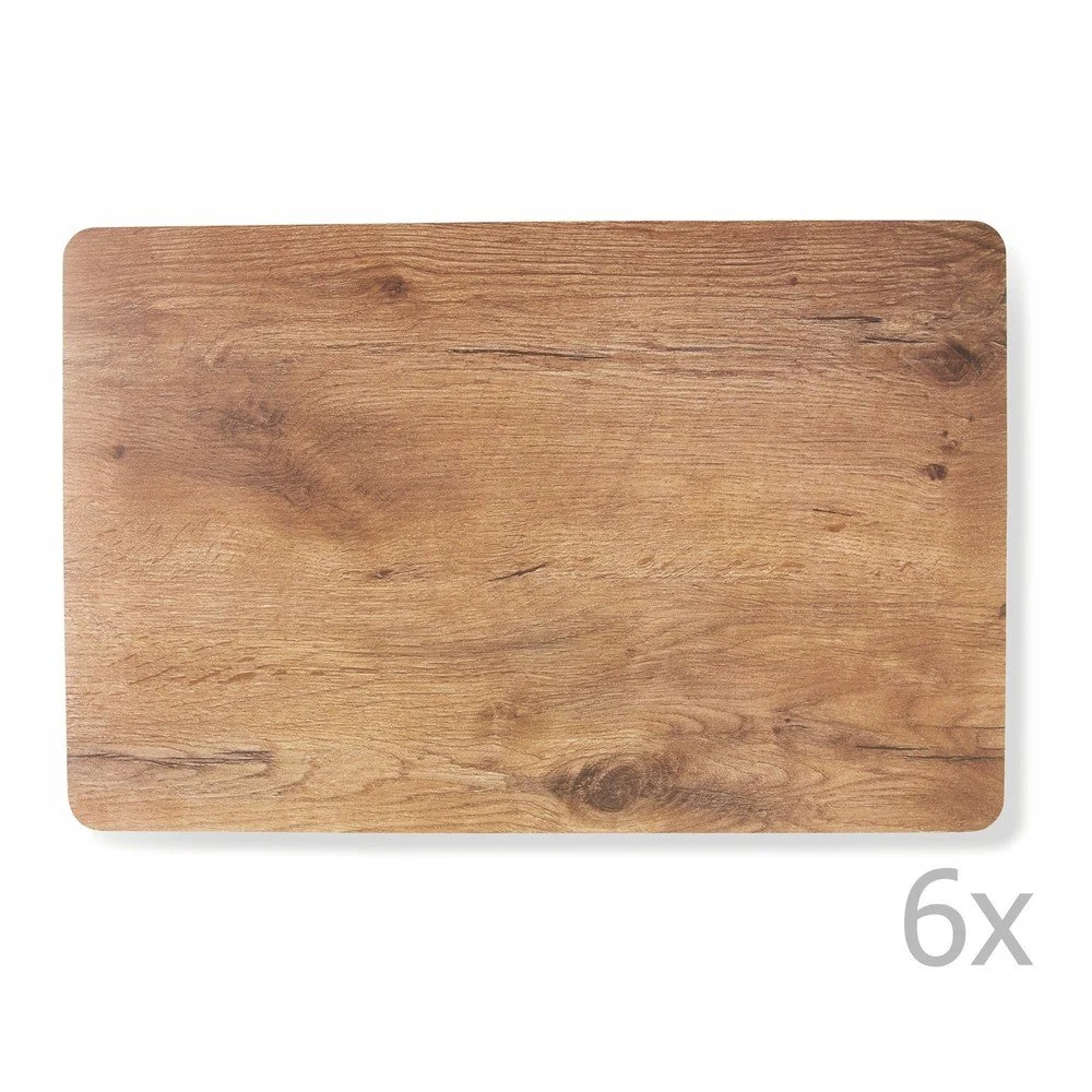 Sada 6 prostírání Villa d'Este Legno Natural v:1327052