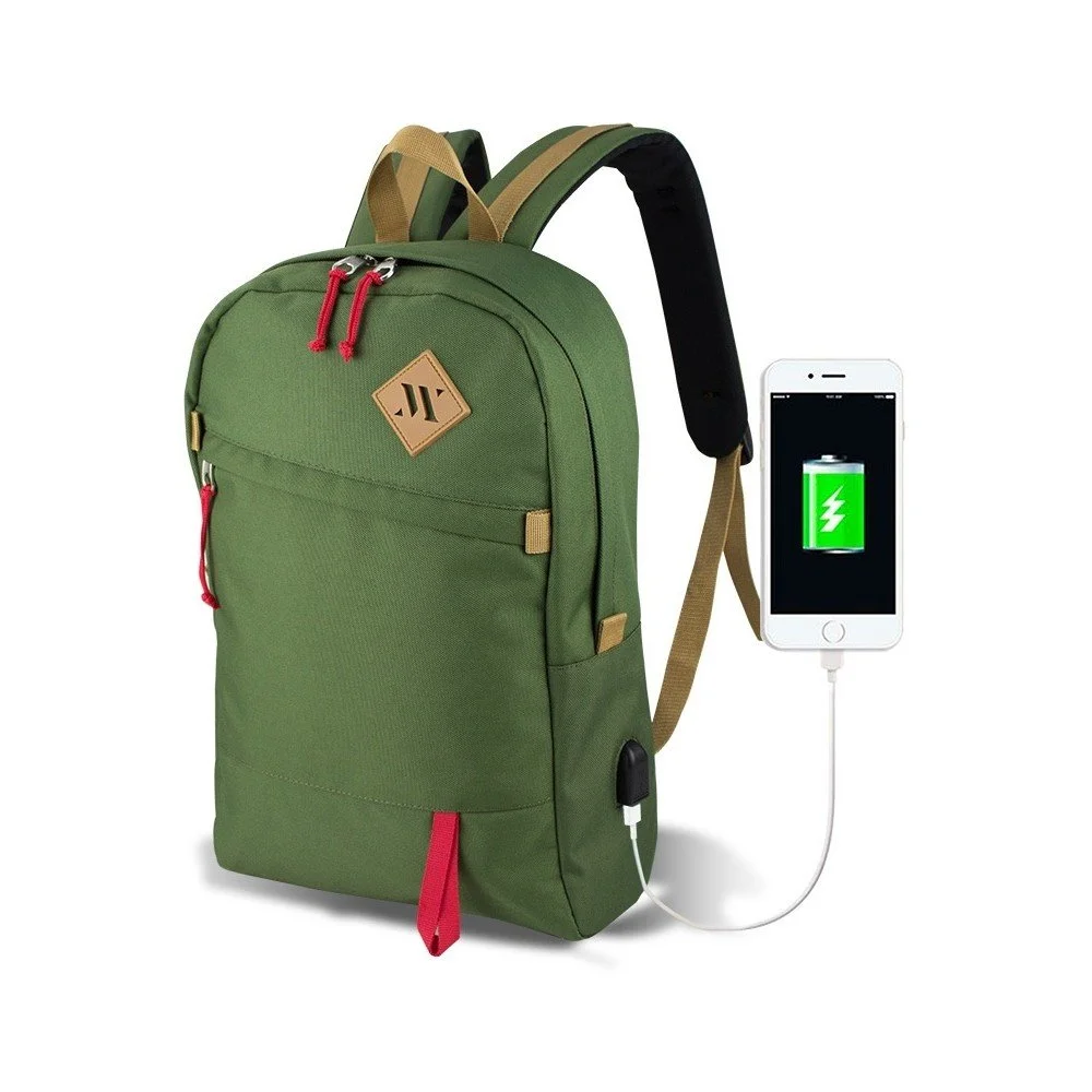 Zelený batoh s USB portem My Valice FREEDOM Smart Bag v:1219814 Zelený batoh s USB portem My Valice FREEDOM Smart Bag v:1219814