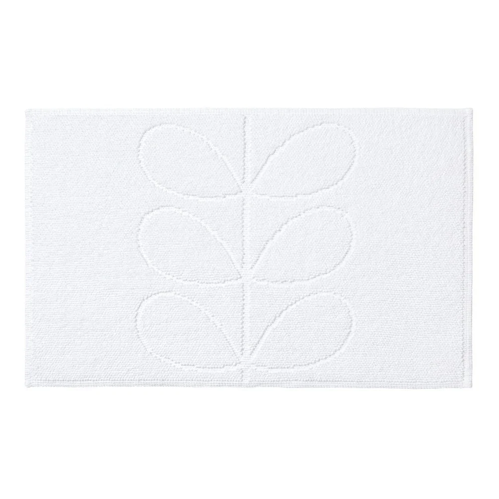 Bílá koupelnová předložka Orla Kiely Jacquard, 50 x 80 cm v:891284