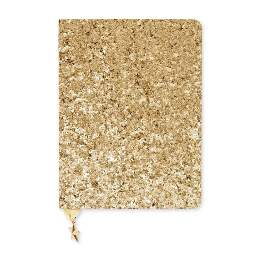 Zápisník A6 ve zlaté barvě GO Stationery All That Glitters Sequin v:1232430