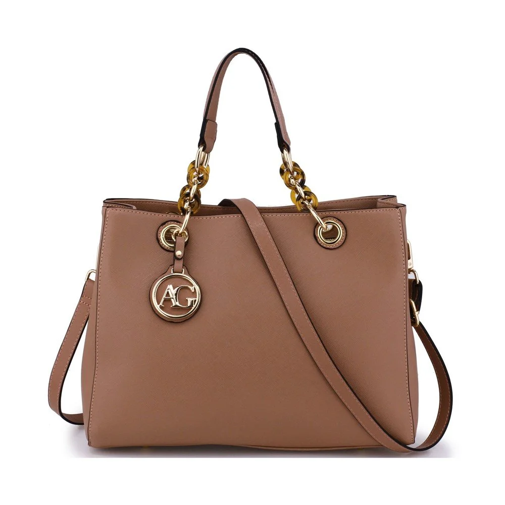 Béžová kabelka L&S Bags Magna v:985558