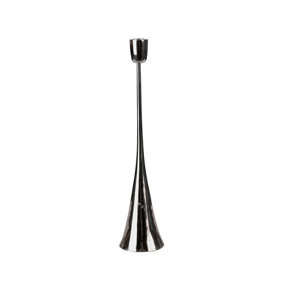 Svícen ve stříbrné barvě pols potten Solo, výška 36 cm v:937836