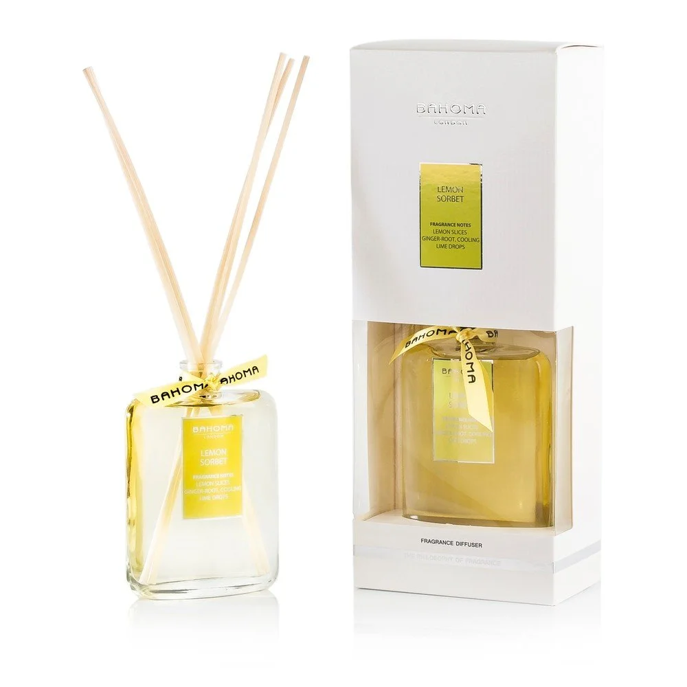 Vonný difuzér Bahoma White, vůně citronový sorbet, 100 ml v:706558