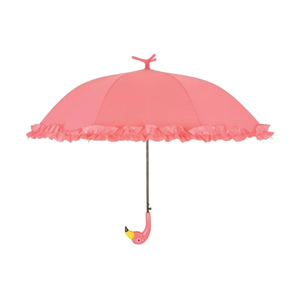 Růžový deštník Esschert Design Flamengo, ⌀ 98 cm v:1250858