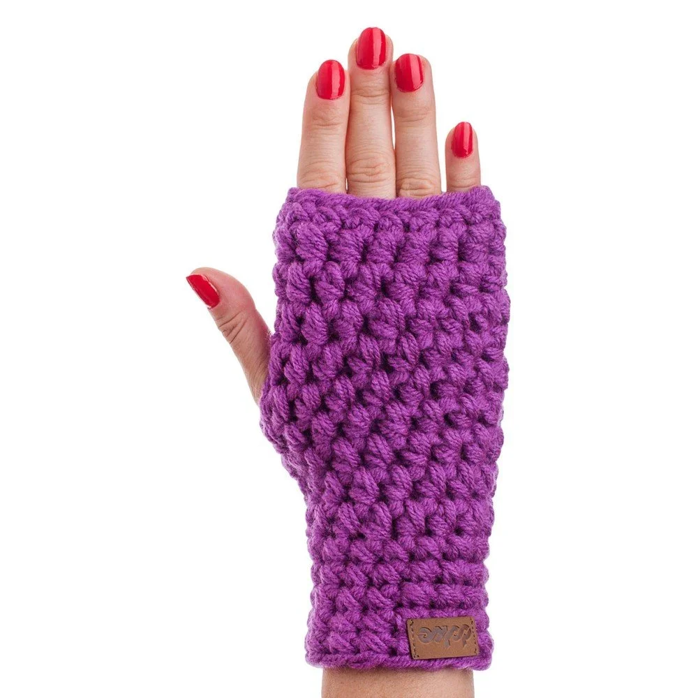 Fialové ručně háčkované návleky DOKE Violet v:1127976