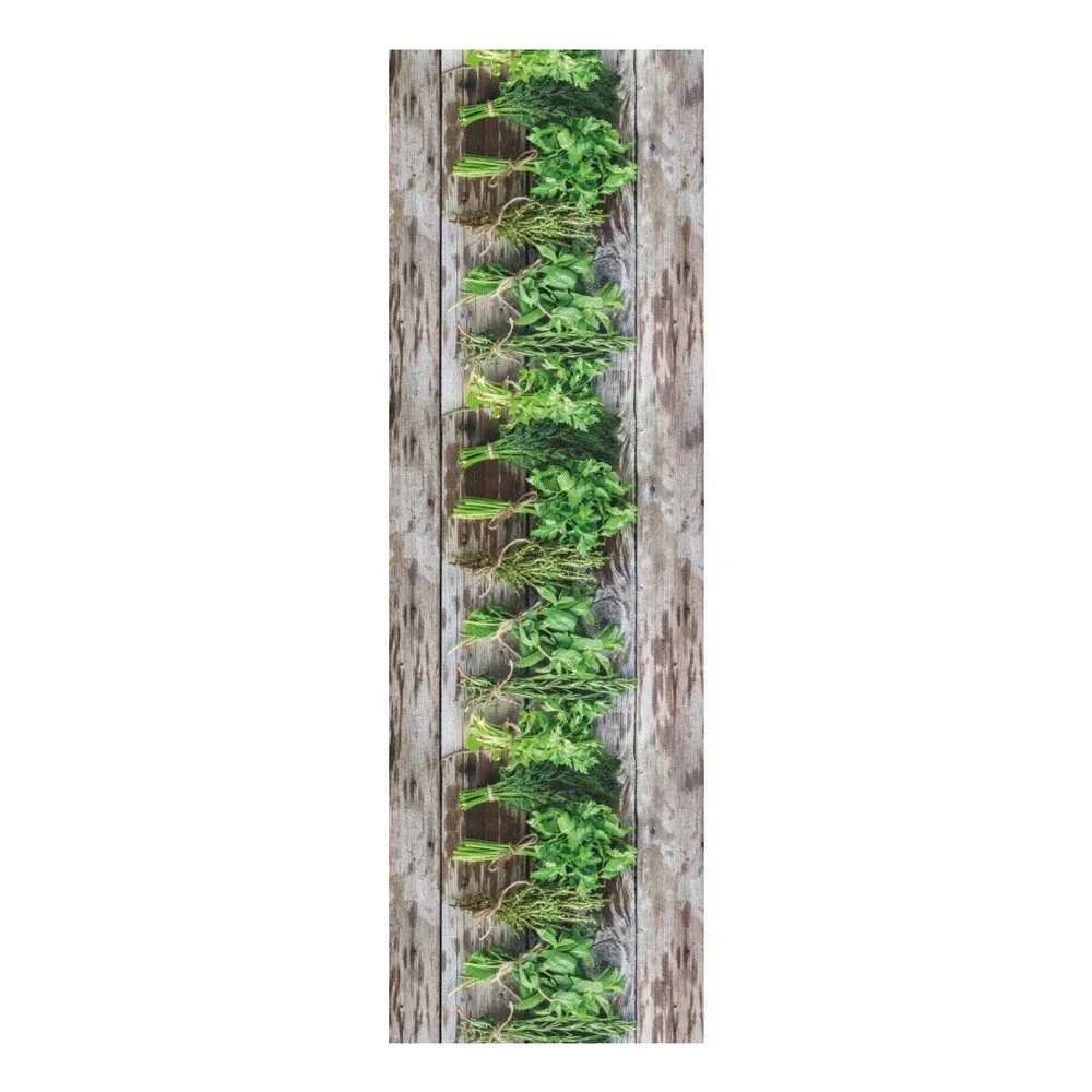 Hnědo-zelený běhoun Floorita Aromatica, 58 x 240 cm v:1065724